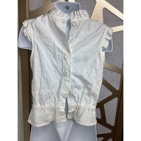 GIRLS GAP EDENS BOUQUET JANIE AND JACK DRESS TOPS blouses WHITE IVORY LOT sz 4 5 - Picture 4 of 14